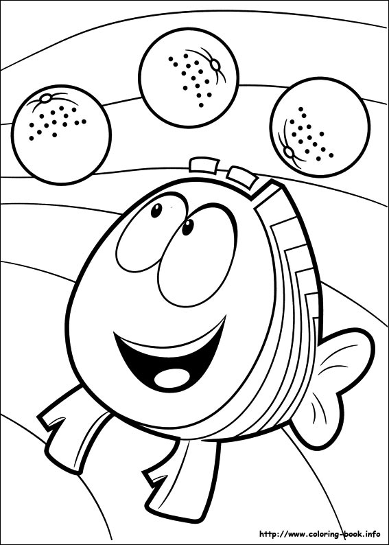 Plansa de colorat cu Bubble Guppies 99 104